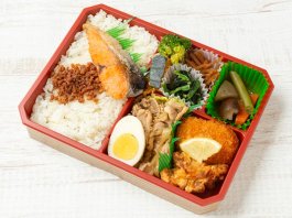 特製鮭と生姜焼き弁当