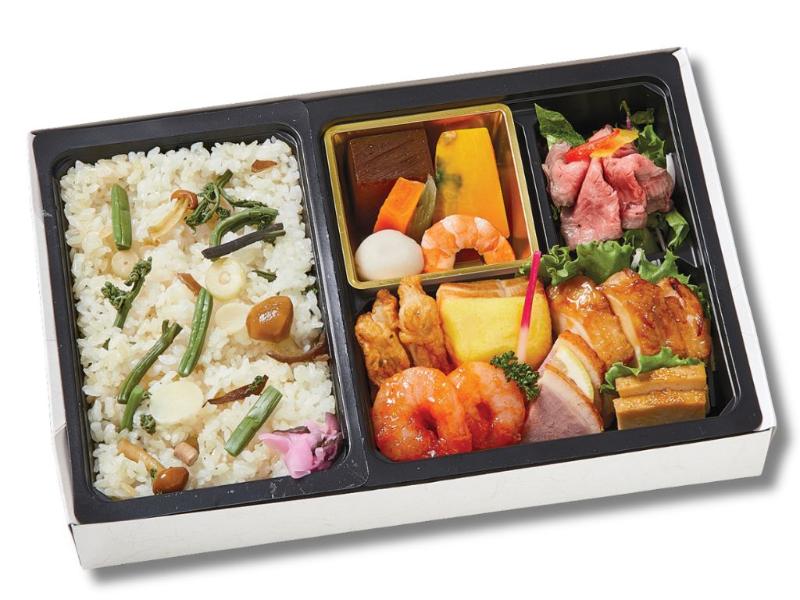 【柏】山菜ときのこのおこわ弁当