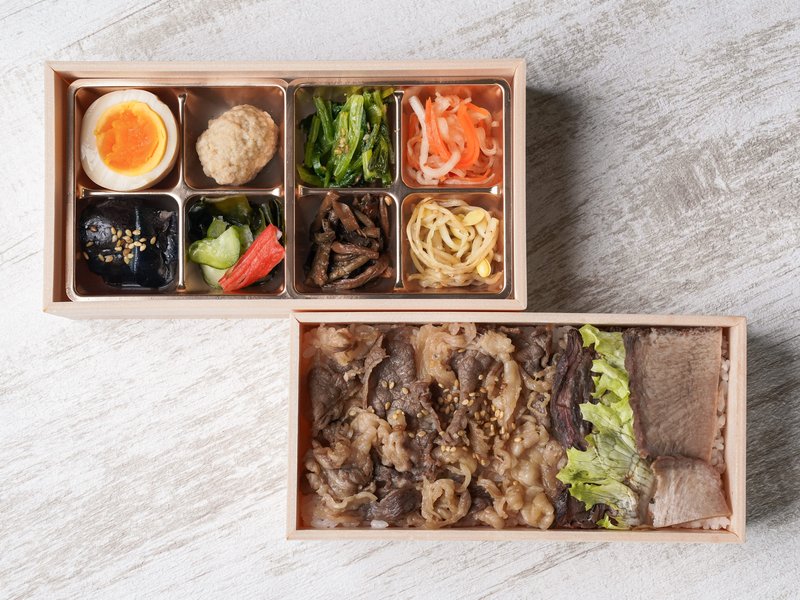 和牛焼肉3種盛り2段重