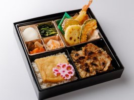 厳選豚のみそ焼きと天ぷらと出汁の幕の内御膳