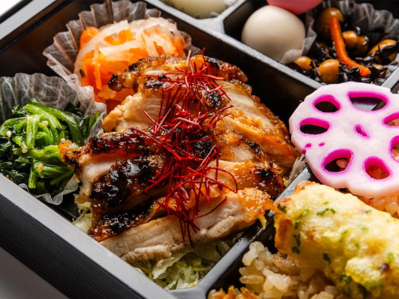 ２種ごはんと鶏の照り焼き弁当