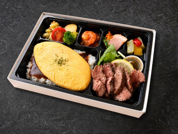 オムライス御膳〈特製ローストビーフ〉
