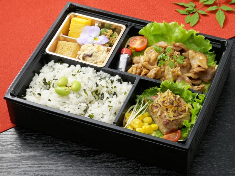 〜嵐〜富山ポーク生姜焼きとチーズハンバーグ御膳