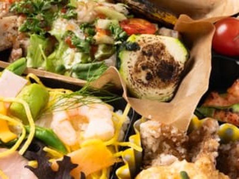 グリルチキンハーブマリネ御膳