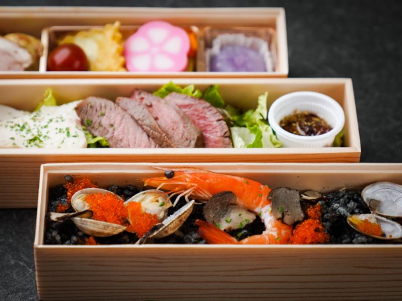 豪華罪肉の三銃士イカスミトリュフ弁当