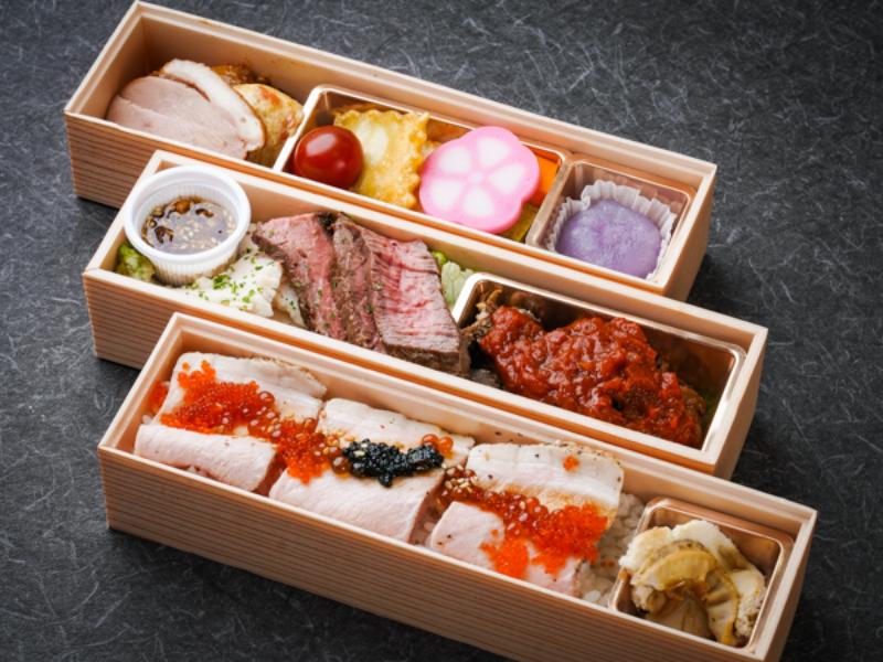 豪華な罪肉四天王の赤酢トリュフ寿司重