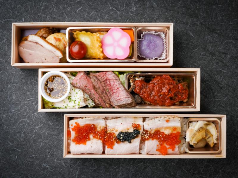 豪華な罪肉四天王の赤酢トリュフ寿司重