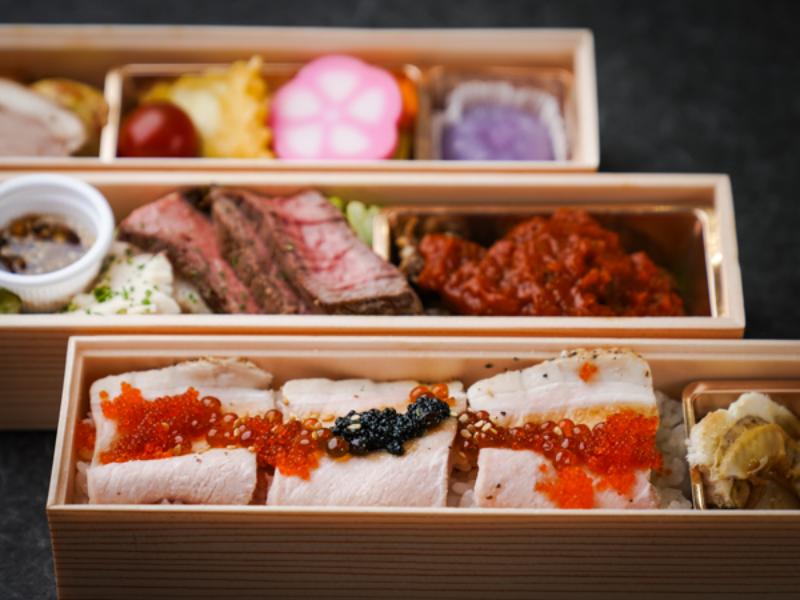 豪華な罪肉四天王の赤酢トリュフ寿司重