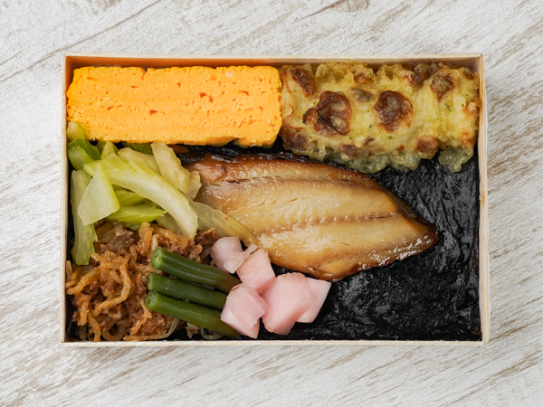 海苔弁 銀鱈西京焼き