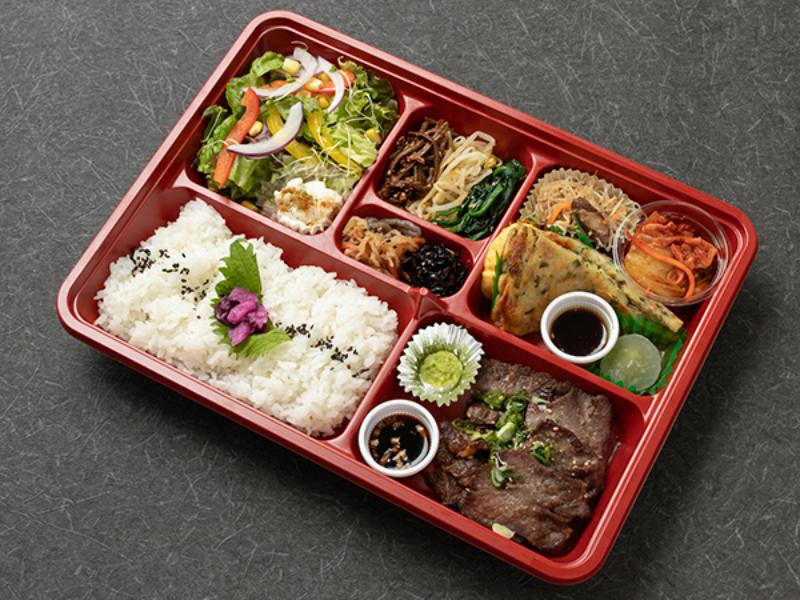 デラックス黒毛和牛A5カルビ＆タン塩弁当