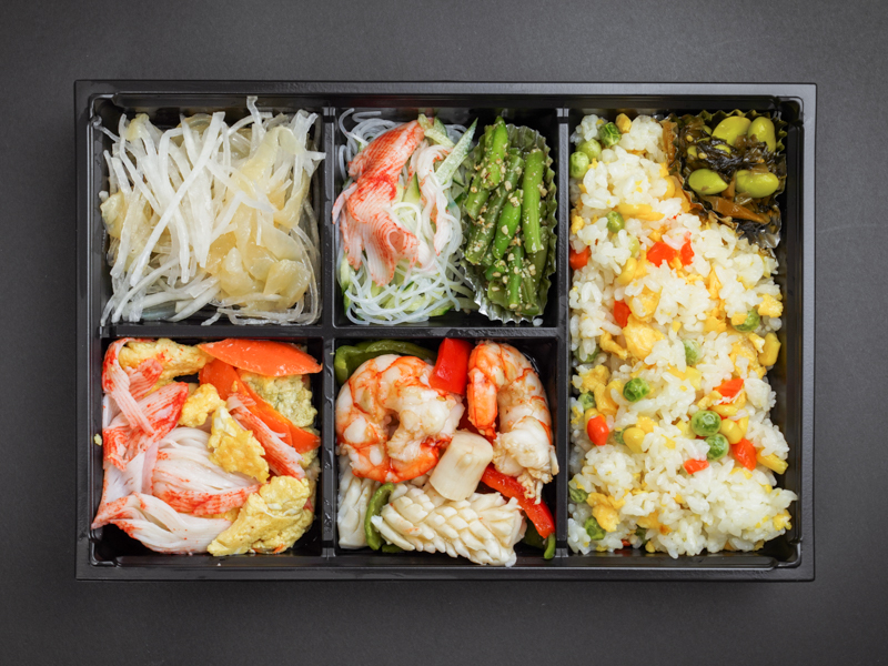 豪華海鮮塩炒め＆クラゲのサラダ御膳