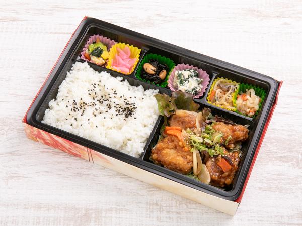 揚げ鶏の甘酢あん弁当