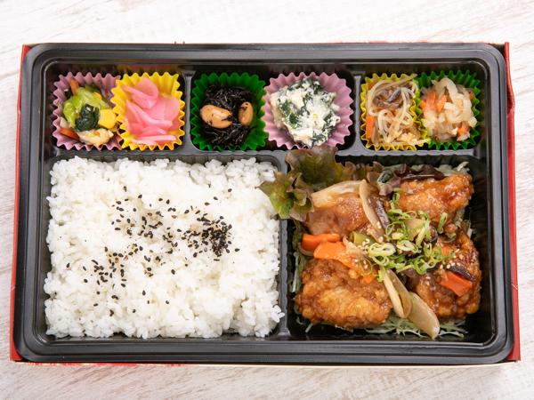 揚げ鶏の甘酢あん弁当