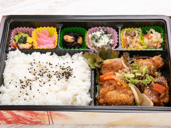 揚げ鶏の甘酢あん弁当