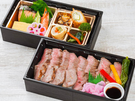 牛ロースステーキ豪華二段重