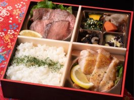 和牛ヒレ肉ステーキと桜姫鶏御膳