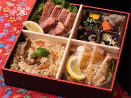 特選サーロインステーキと桜姫鶏の炊き込み御膳