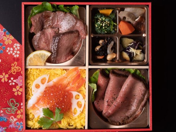 和牛ヒレ肉とローストビーフのちらし御膳