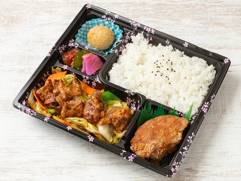 回鍋肉＆友部名物唐揚げ弁当