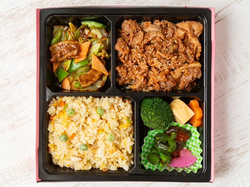 プルコギ焼肉＆旬の野菜炒め豪華弁当
