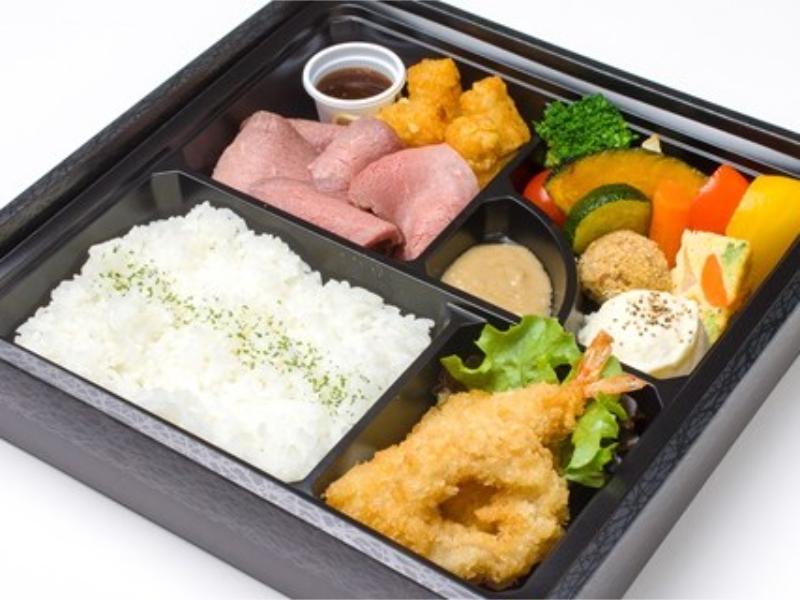ローストビーフと海の幸のフリット弁当