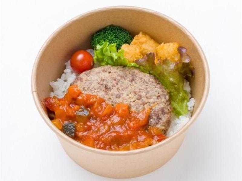 極やわ和牛ハンバーグ  ラタトゥイユソース丼