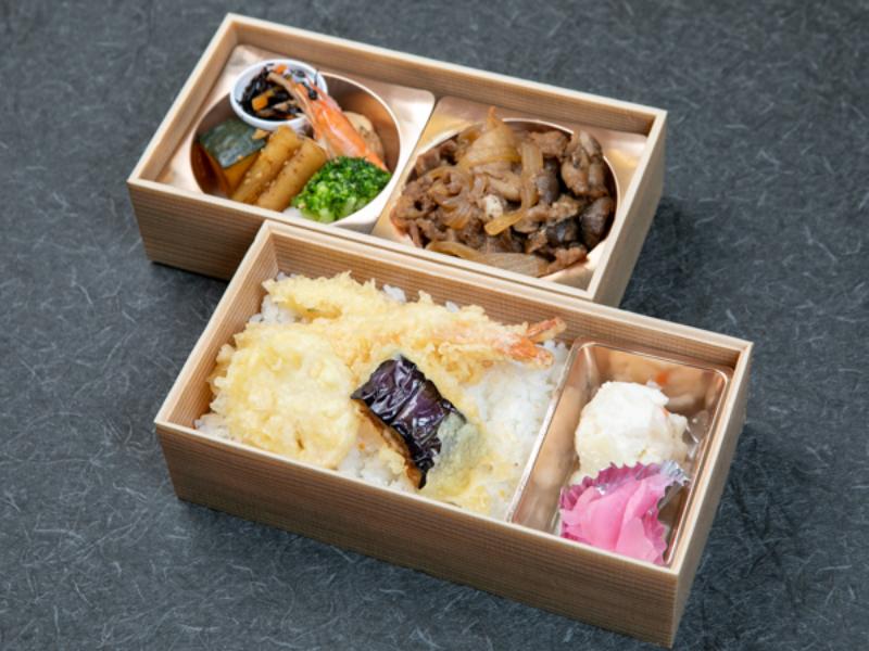 【国産牛使用】天重とすき焼き御膳