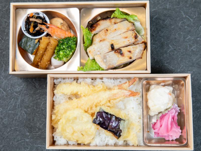 天重と豚の西京味噌焼き御膳