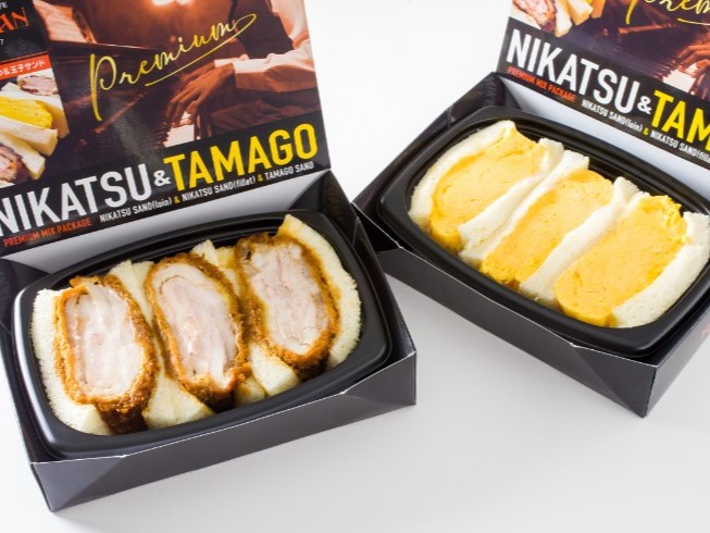 【500mlペット茶付き】煮かつサンドロース＆玉子サンド(各3ピース・2箱)