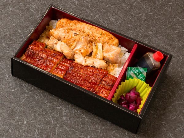 鰻と焼き鳥弁当