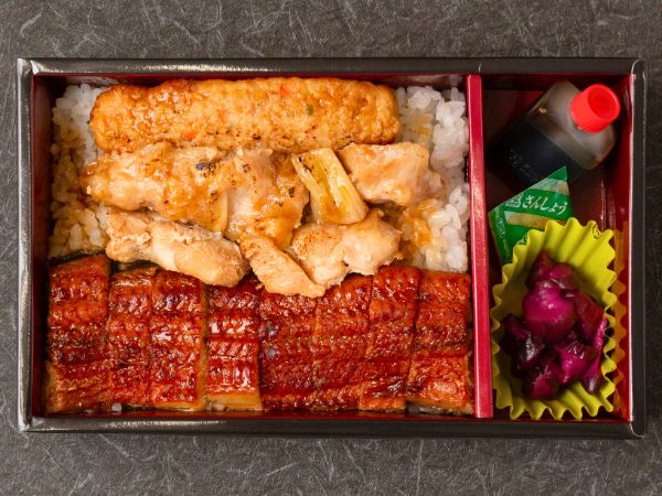鰻と焼き鳥弁当
