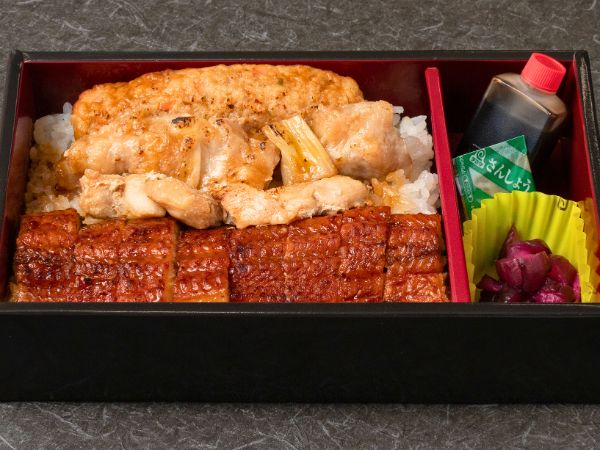 鰻と焼き鳥弁当