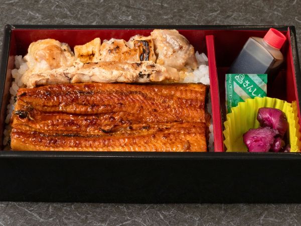 上鰻重と焼き鳥弁当