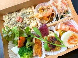 旬のお惣菜5品と特別栽培玄米ご飯