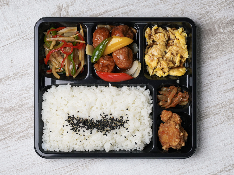 福三昧 ～肉団子・チンジャオ・玉子餡～