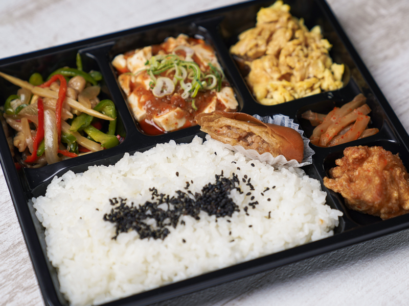 福三昧（点心付き）～麻婆豆腐・チンジャオ・玉子餡～