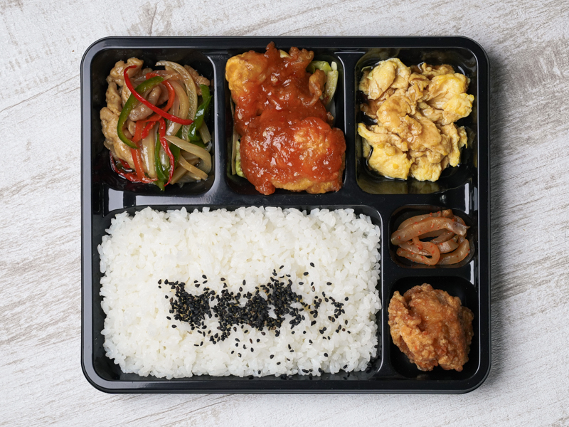 福三昧 ～エビチリ・チンジャオ・玉子餡～