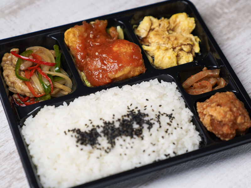 福三昧 ～エビチリ・チンジャオ・玉子餡～