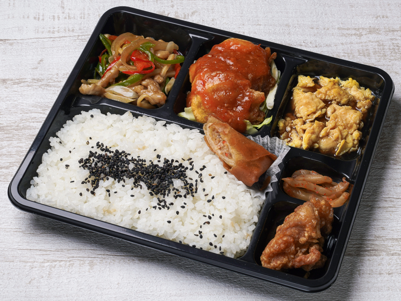 福三昧（点心付き）～エビチリ・チンジャオ・玉子餡～