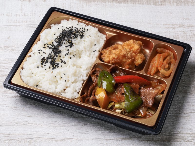 彩り回鍋肉の中華弁当