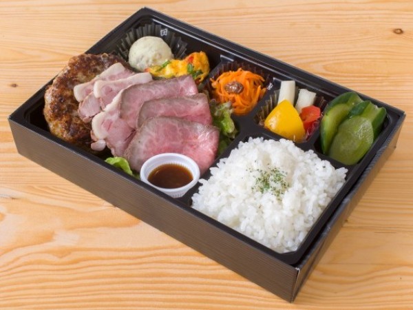 国産牛ローストビーフ・ローストポーク・デミハンバーグ弁当