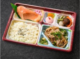 厚切りガリバタネギカルビと熟成麹漬け銀鮭の贅沢御膳