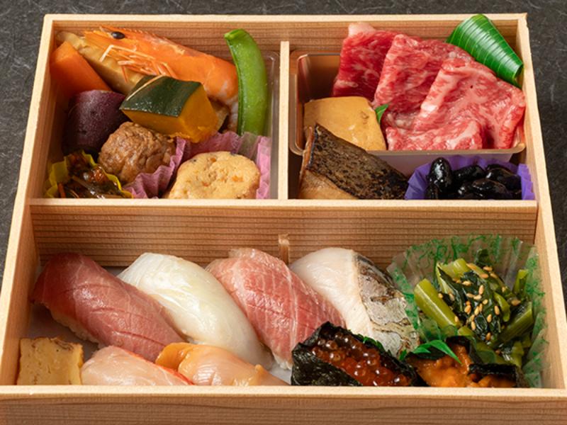 特上８貫にぎり・旬魚幽庵焼き＆和牛すき焼き御膳