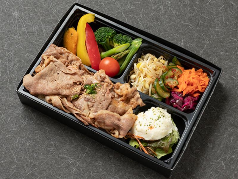 はみ出る国産牛リブロース＆カルビ焼肉弁当