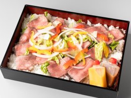 和牛と国産牛の食べ比べローストビーフ丼