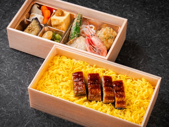 うなぎちらし重の二段懐石