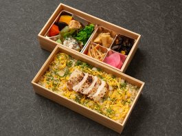 鶏肉漬け焼きの彩り和菜弁当