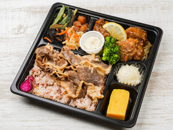 将軍弁当 ～鶏南蛮と牛すき煮～