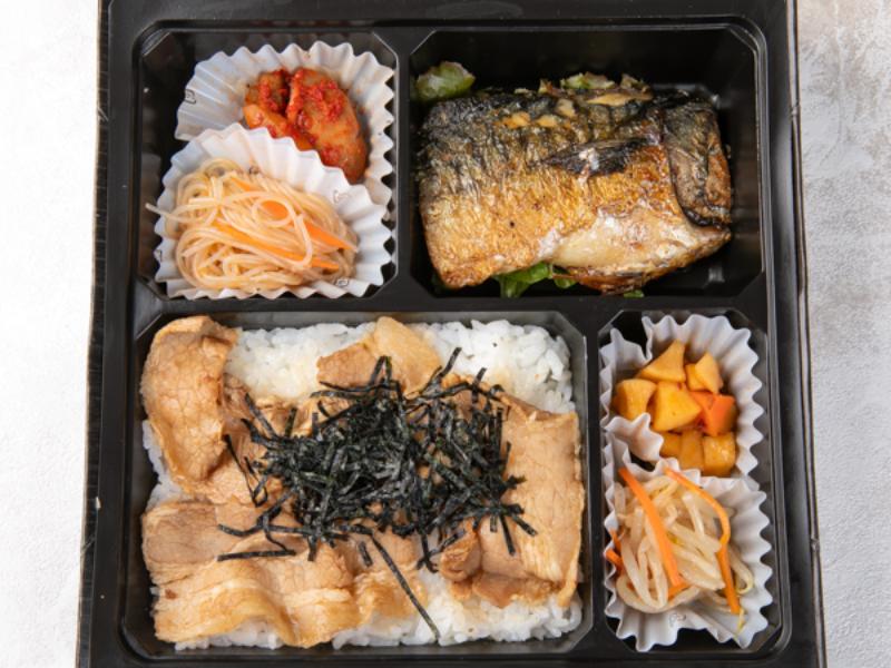 【肉×魚】豚バラの和風ダレ焼肉＆鯖塩焼き