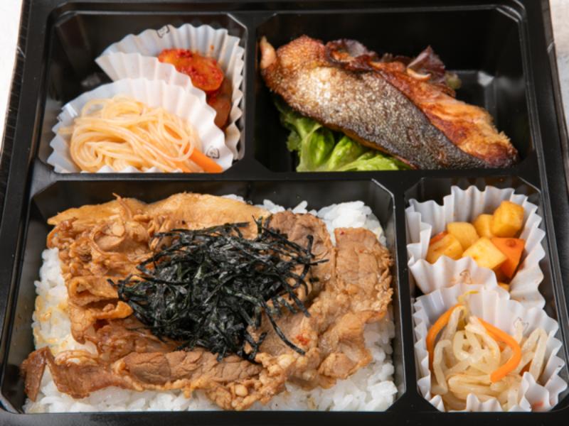 【肉×魚】牛バラ焼肉の和風ダレ＆鮭タレ焼き